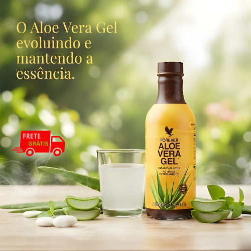 Aloe Vera Gel Forever Suco de Babosa 1 LT - 4 Sabores Forever